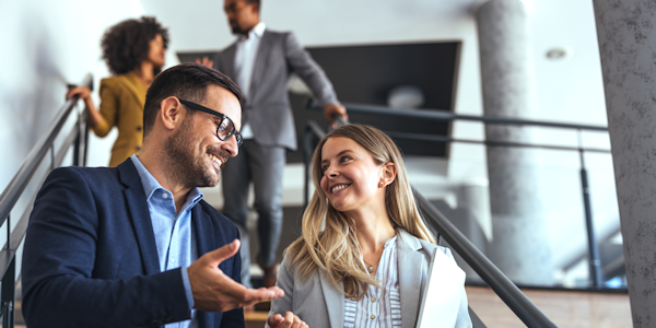 illustratie mensen op de trap